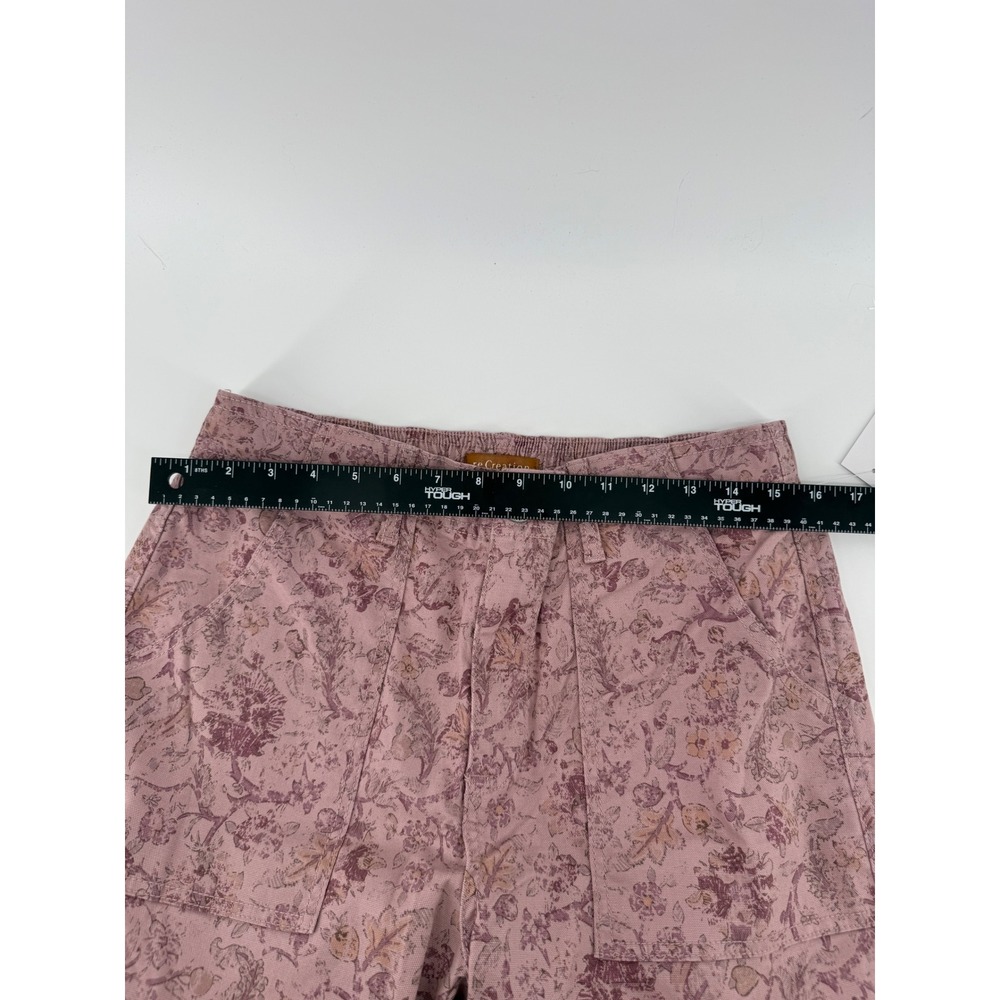 reCreation Floral Utility Pants Rose Pink Mauve Botanical Print Size M - Picture 5 of 6